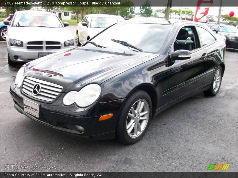 Black / Charcoal 2002 Mercedes-Benz C 230 Kompressor Coupe