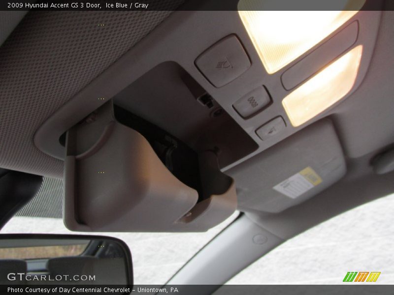 Ice Blue / Gray 2009 Hyundai Accent GS 3 Door