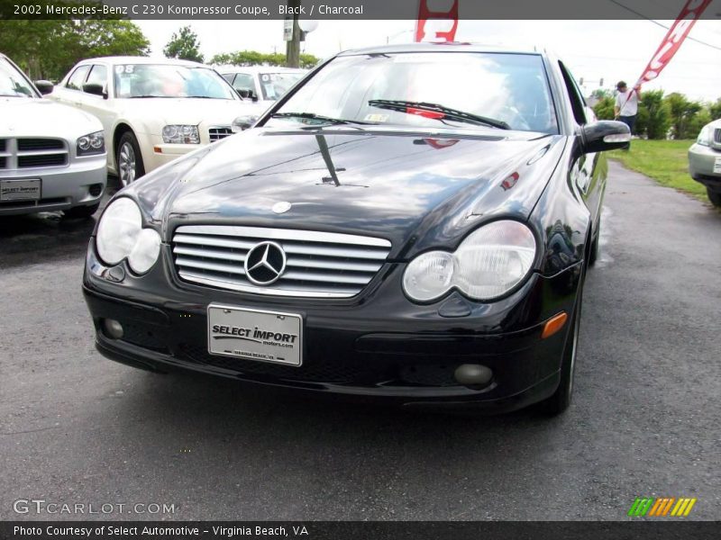 Black / Charcoal 2002 Mercedes-Benz C 230 Kompressor Coupe