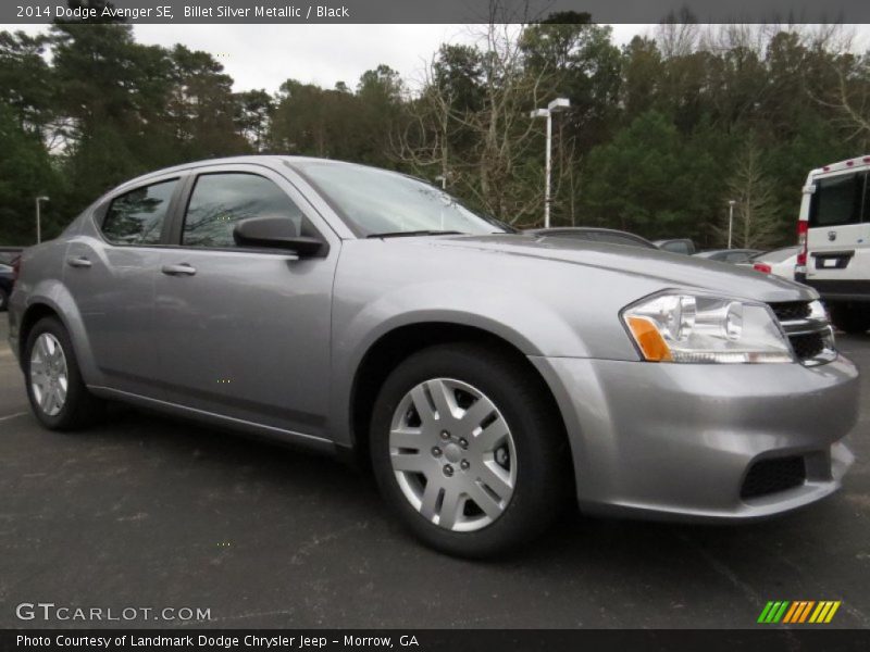 Billet Silver Metallic / Black 2014 Dodge Avenger SE