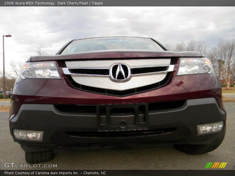 Dark Cherry Pearl / Taupe 2008 Acura MDX Technology