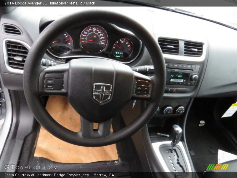 Billet Silver Metallic / Black 2014 Dodge Avenger SE