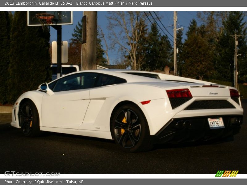 Bianco Canopus Matt Finish / Nero Perseus 2013 Lamborghini Gallardo LP 550-2