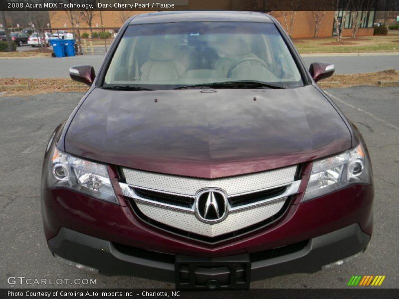 Dark Cherry Pearl / Taupe 2008 Acura MDX Technology