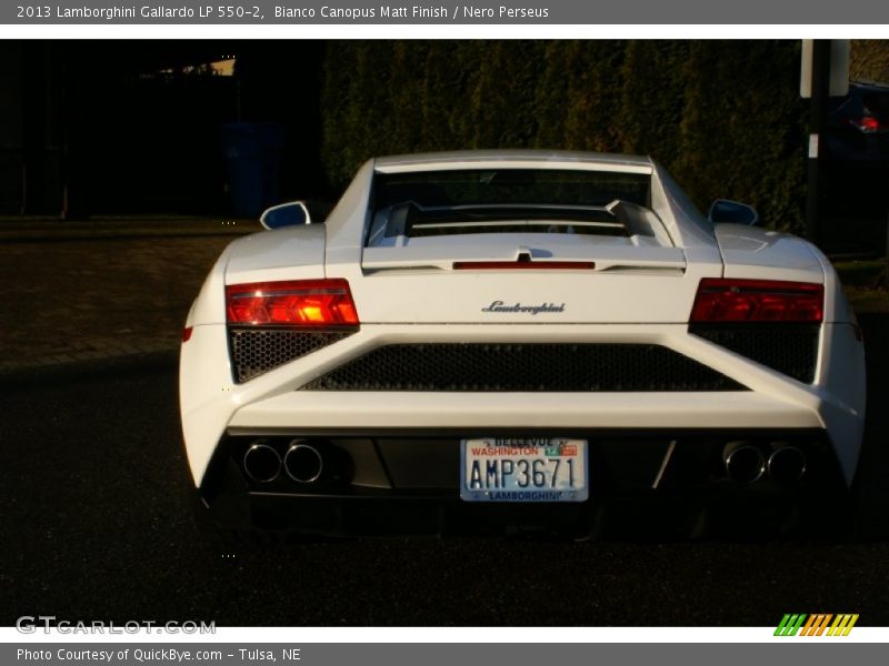 Bianco Canopus Matt Finish / Nero Perseus 2013 Lamborghini Gallardo LP 550-2