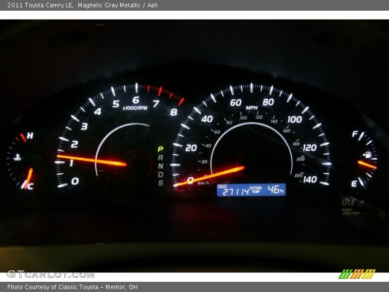 Magnetic Gray Metallic / Ash 2011 Toyota Camry LE