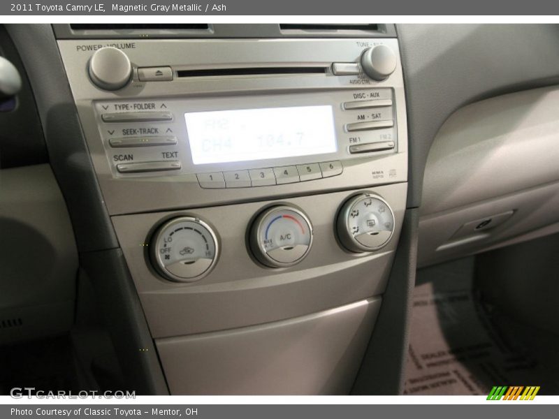 Magnetic Gray Metallic / Ash 2011 Toyota Camry LE