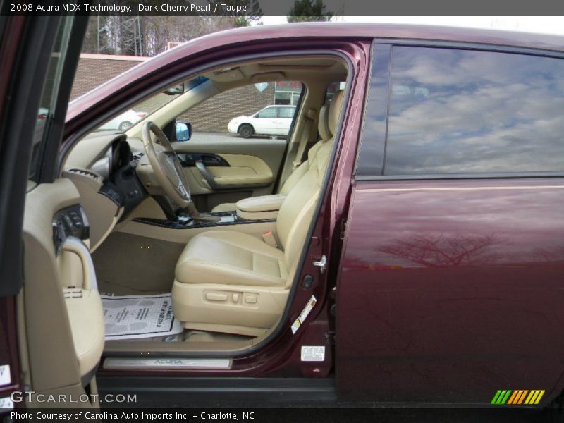 Dark Cherry Pearl / Taupe 2008 Acura MDX Technology