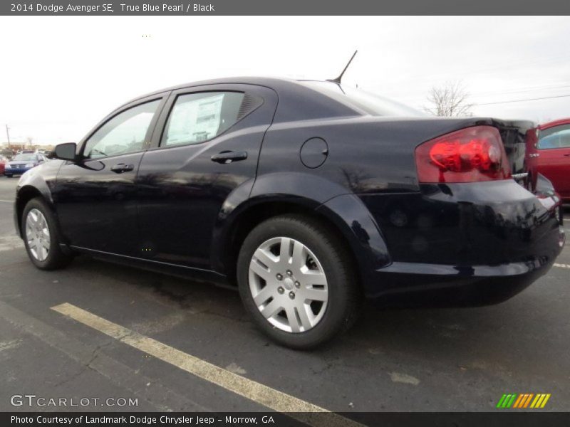 True Blue Pearl / Black 2014 Dodge Avenger SE