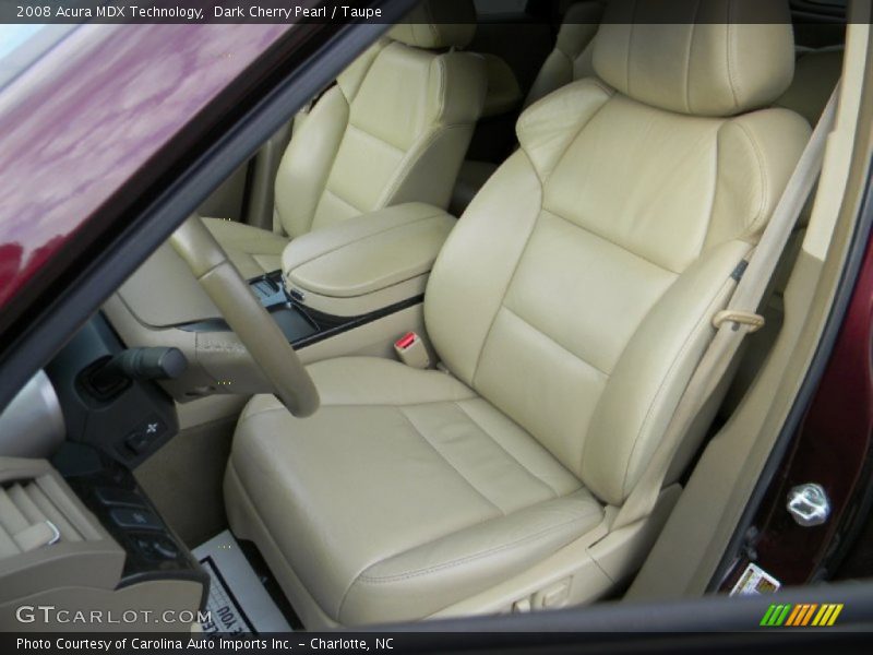 Dark Cherry Pearl / Taupe 2008 Acura MDX Technology