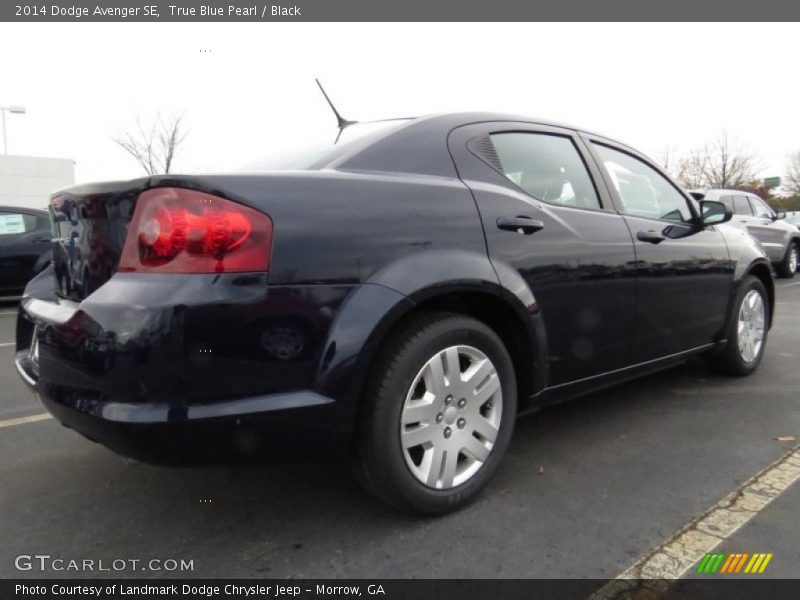 True Blue Pearl / Black 2014 Dodge Avenger SE