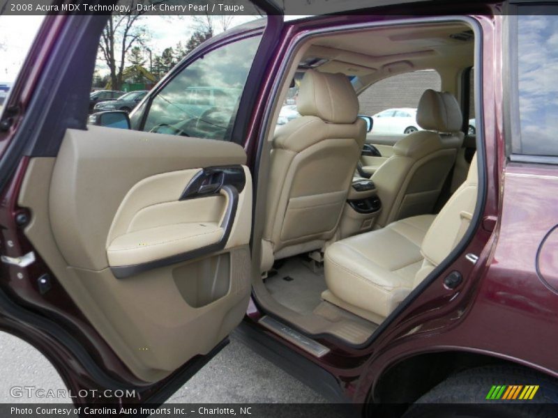 Dark Cherry Pearl / Taupe 2008 Acura MDX Technology