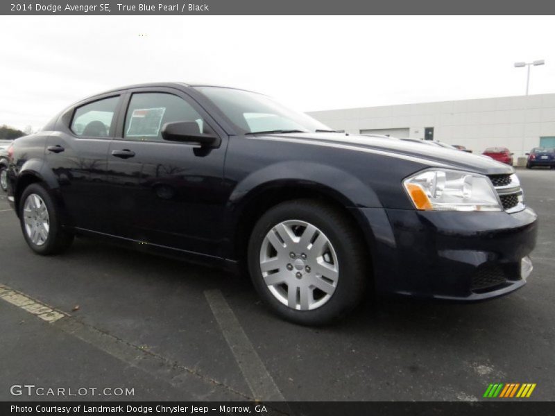 True Blue Pearl / Black 2014 Dodge Avenger SE