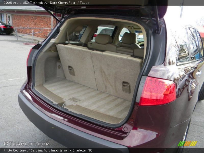 Dark Cherry Pearl / Taupe 2008 Acura MDX Technology
