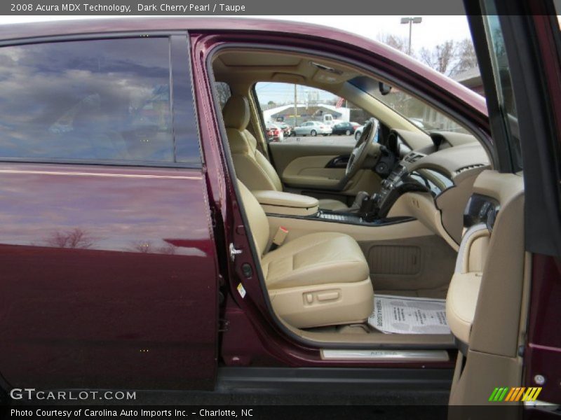 Dark Cherry Pearl / Taupe 2008 Acura MDX Technology