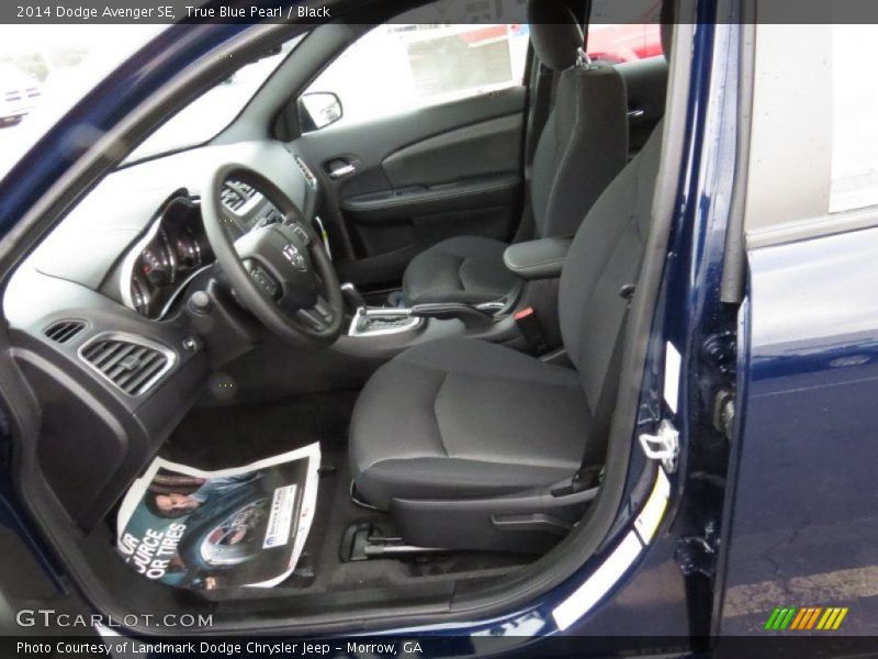 True Blue Pearl / Black 2014 Dodge Avenger SE