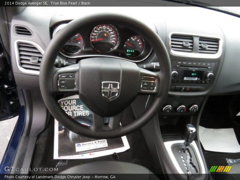 True Blue Pearl / Black 2014 Dodge Avenger SE