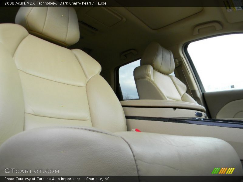 Dark Cherry Pearl / Taupe 2008 Acura MDX Technology