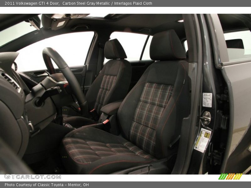 Carbon Steel Gray Metallic / Interlagos Plaid Cloth 2011 Volkswagen GTI 4 Door