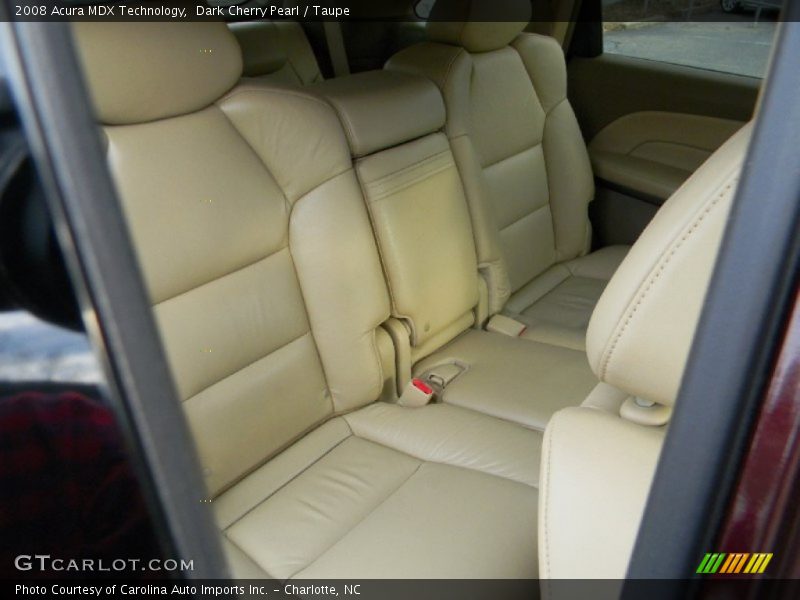 Dark Cherry Pearl / Taupe 2008 Acura MDX Technology