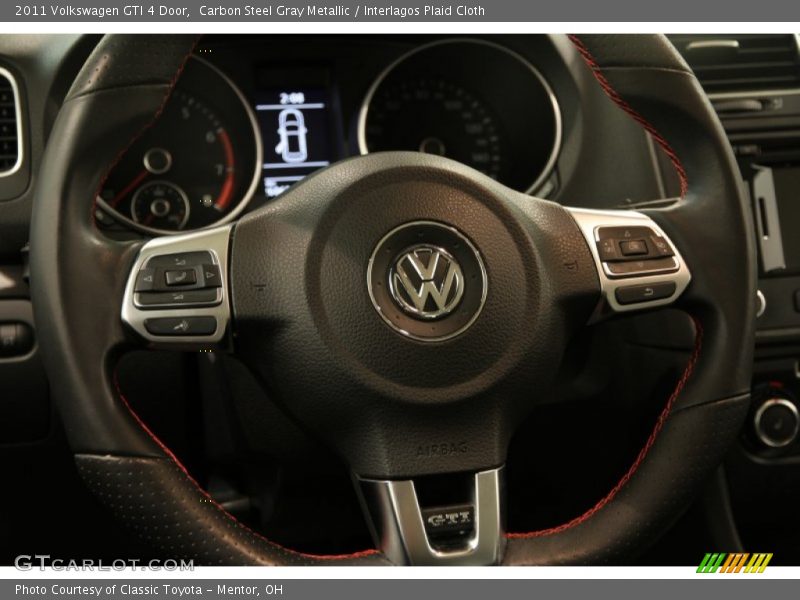 Carbon Steel Gray Metallic / Interlagos Plaid Cloth 2011 Volkswagen GTI 4 Door
