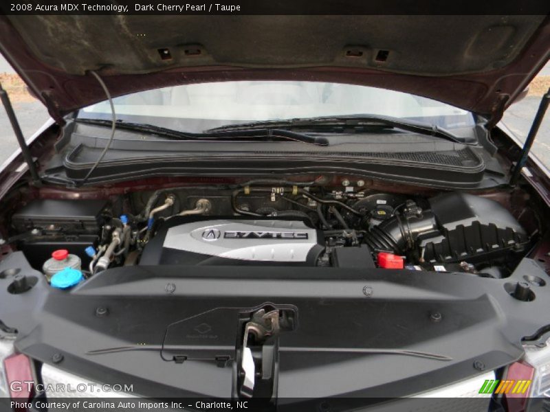 Dark Cherry Pearl / Taupe 2008 Acura MDX Technology