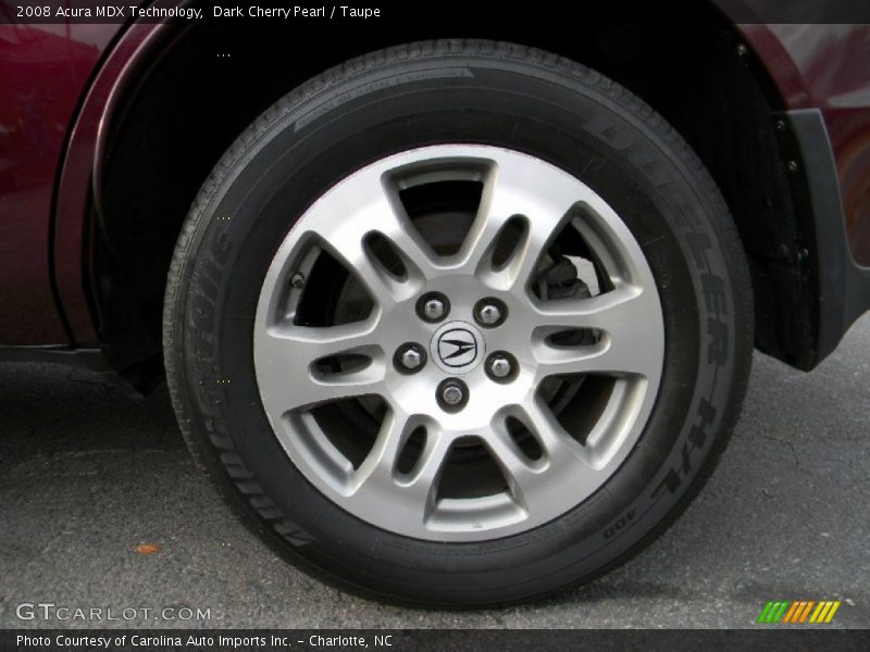 Dark Cherry Pearl / Taupe 2008 Acura MDX Technology