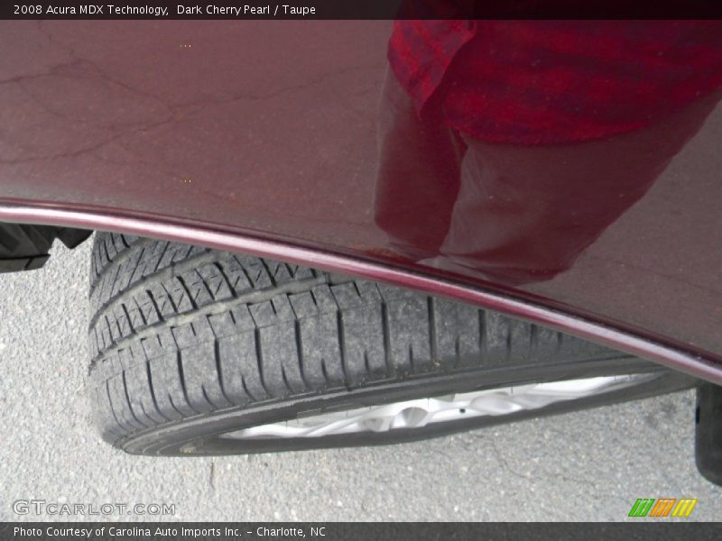 Dark Cherry Pearl / Taupe 2008 Acura MDX Technology
