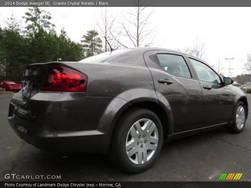 Granite Crystal Metallic / Black 2014 Dodge Avenger SE