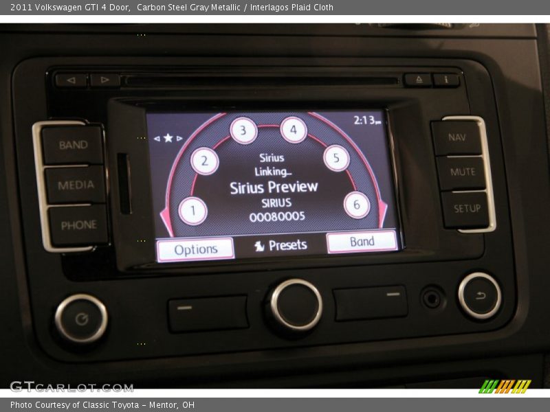 Carbon Steel Gray Metallic / Interlagos Plaid Cloth 2011 Volkswagen GTI 4 Door