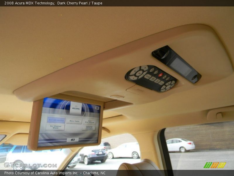 Dark Cherry Pearl / Taupe 2008 Acura MDX Technology