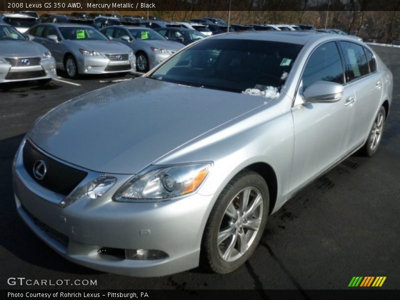 Mercury Metallic / Black 2008 Lexus GS 350 AWD