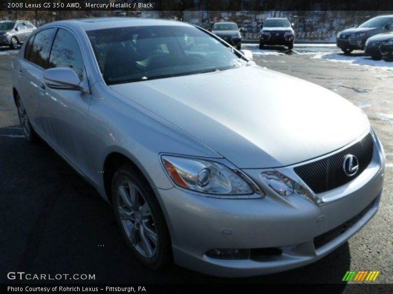 Mercury Metallic / Black 2008 Lexus GS 350 AWD