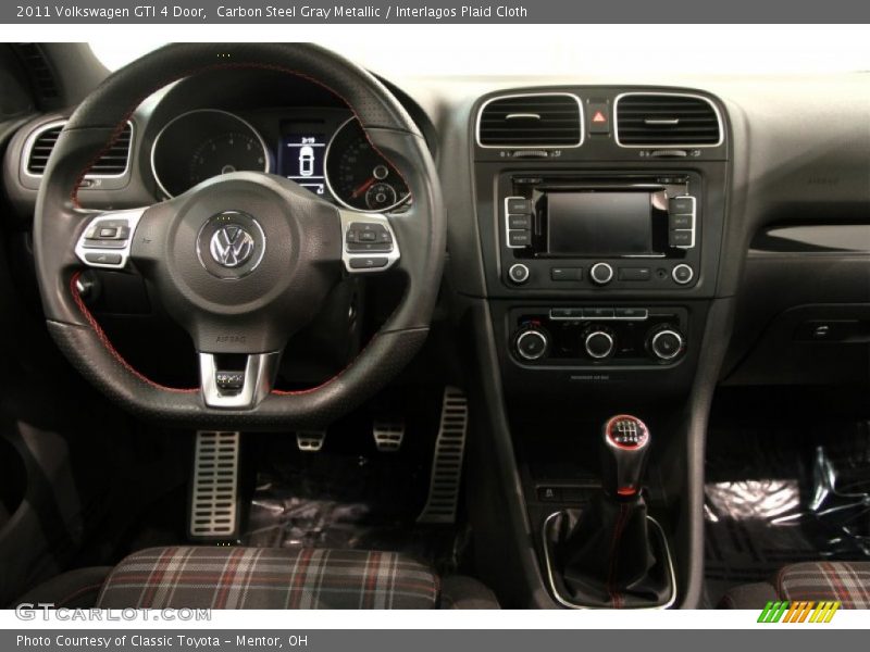 Carbon Steel Gray Metallic / Interlagos Plaid Cloth 2011 Volkswagen GTI 4 Door