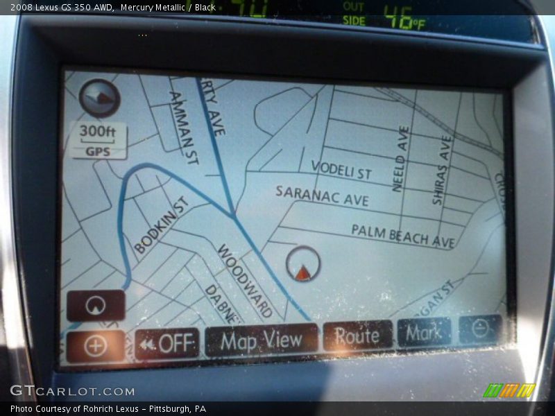 Mercury Metallic / Black 2008 Lexus GS 350 AWD