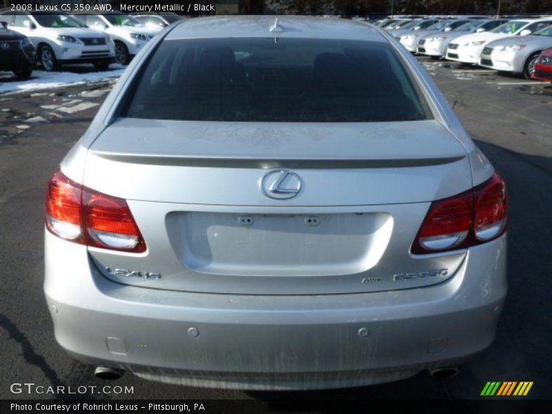 Mercury Metallic / Black 2008 Lexus GS 350 AWD