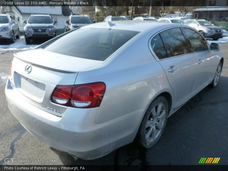 Mercury Metallic / Black 2008 Lexus GS 350 AWD