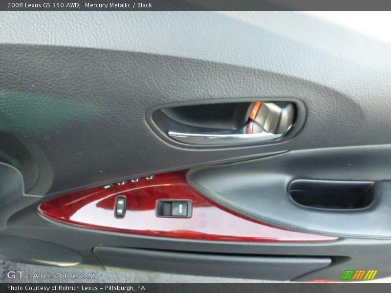 Mercury Metallic / Black 2008 Lexus GS 350 AWD