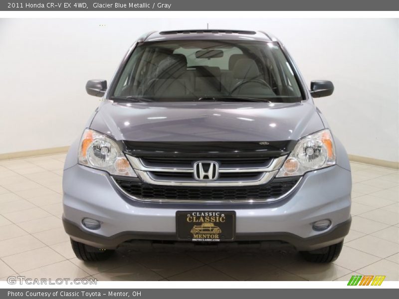 Glacier Blue Metallic / Gray 2011 Honda CR-V EX 4WD