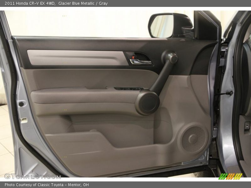 Glacier Blue Metallic / Gray 2011 Honda CR-V EX 4WD