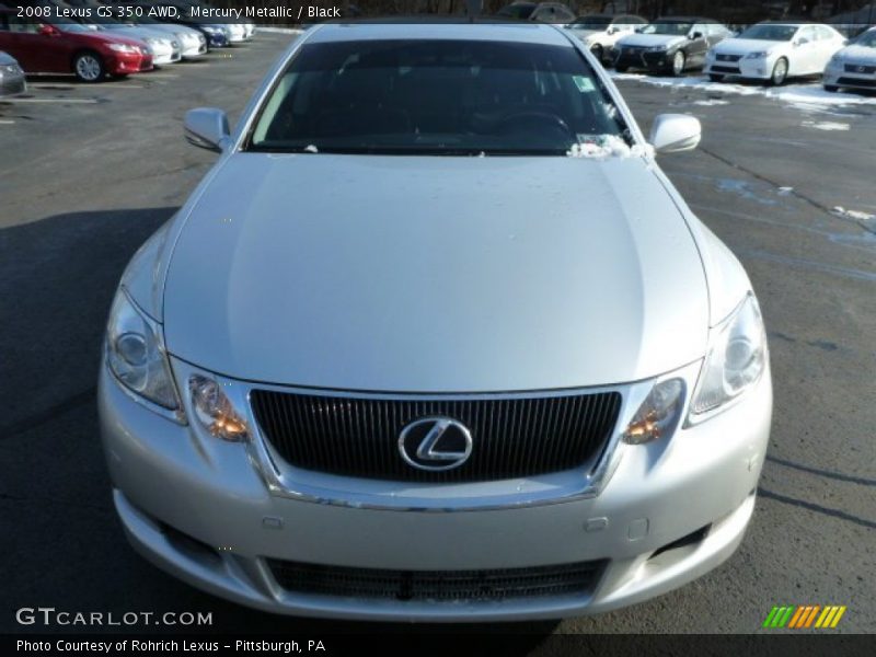 Mercury Metallic / Black 2008 Lexus GS 350 AWD