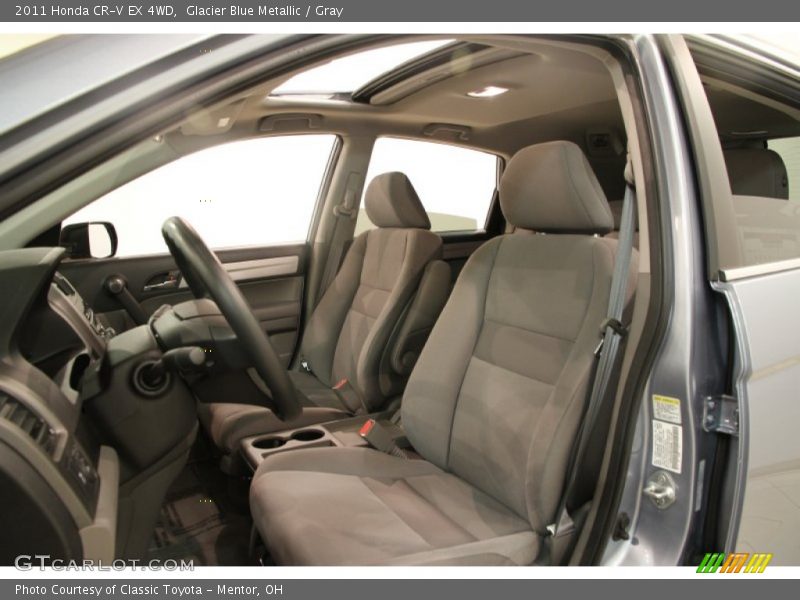 Glacier Blue Metallic / Gray 2011 Honda CR-V EX 4WD