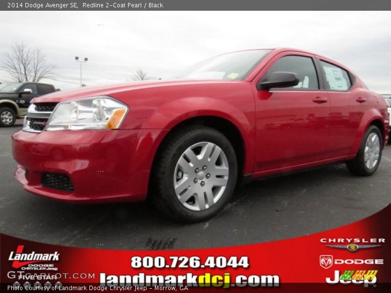 Redline 2-Coat Pearl / Black 2014 Dodge Avenger SE
