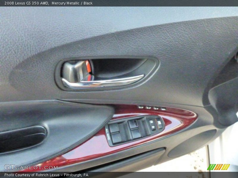 Mercury Metallic / Black 2008 Lexus GS 350 AWD