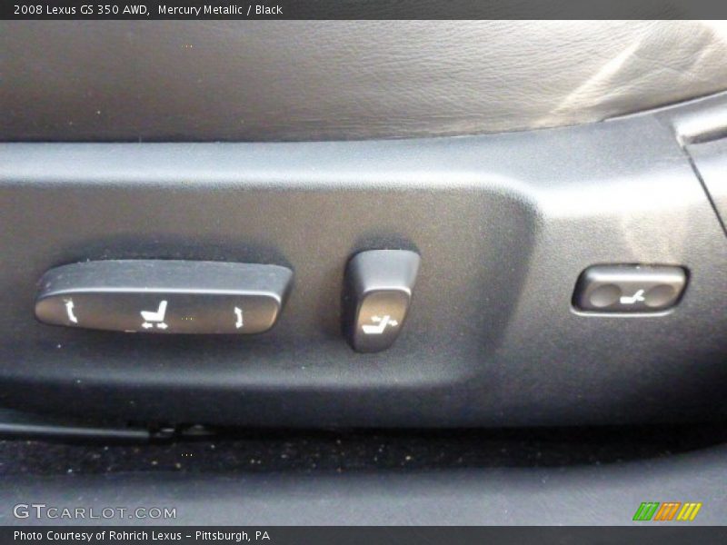 Mercury Metallic / Black 2008 Lexus GS 350 AWD