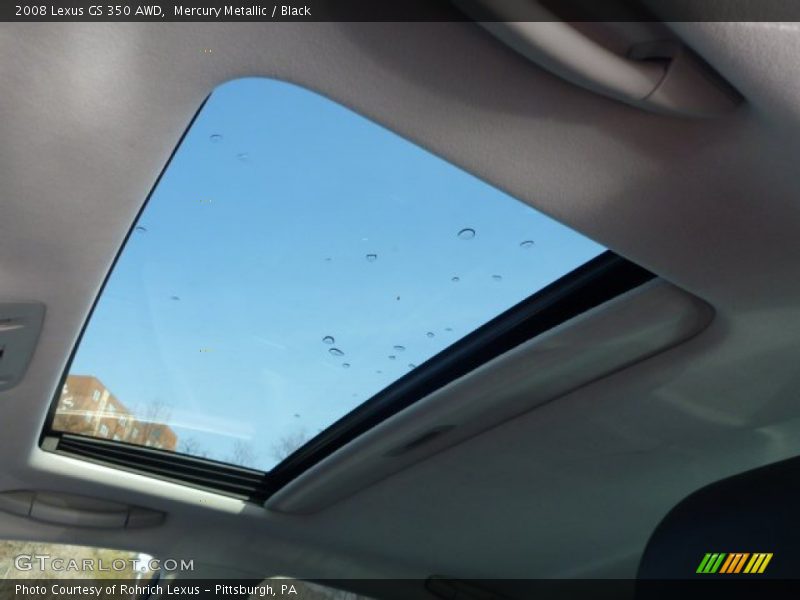 Mercury Metallic / Black 2008 Lexus GS 350 AWD