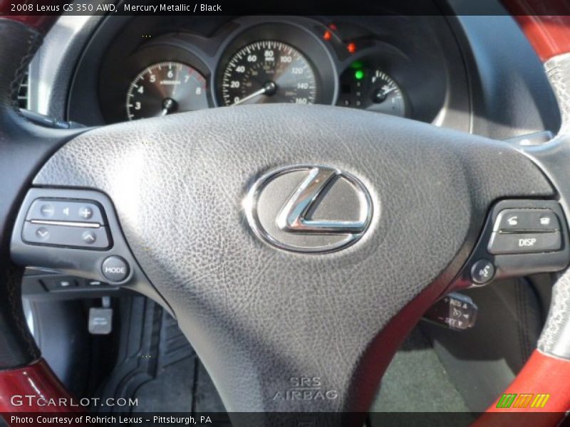 Mercury Metallic / Black 2008 Lexus GS 350 AWD