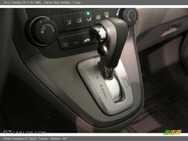 Glacier Blue Metallic / Gray 2011 Honda CR-V EX 4WD