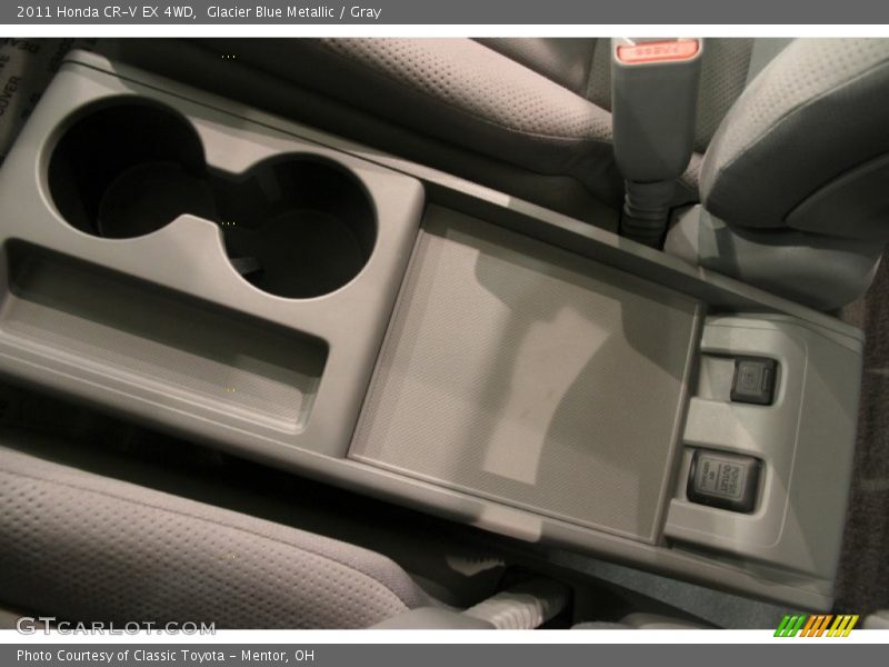Glacier Blue Metallic / Gray 2011 Honda CR-V EX 4WD