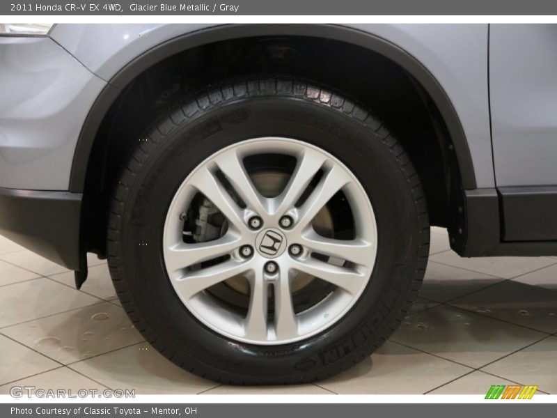 Glacier Blue Metallic / Gray 2011 Honda CR-V EX 4WD